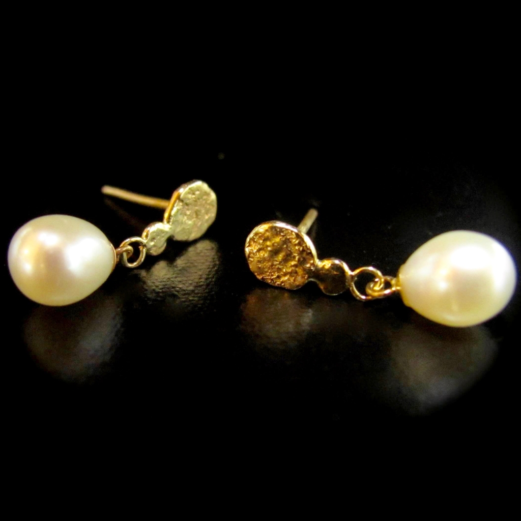 Pearl Earrings Gold Earrings 487$